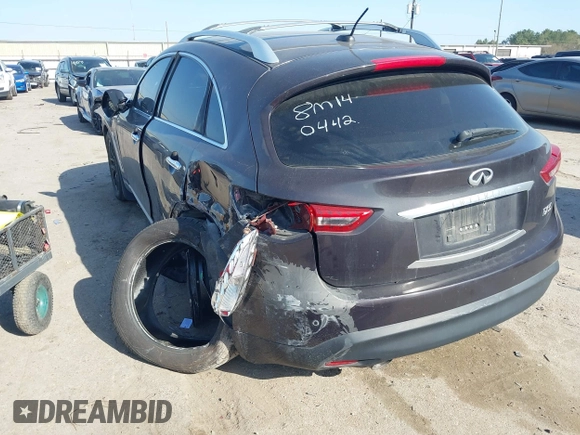 2011 Infiniti FX35 with VIN JN8AS1MW2BM140442, listed as a IAAI auction lot 41746340 with 207,569 mi miles. Bid and sale history available at carsss.com. Image 3.
