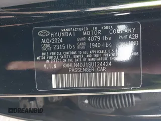2025 Hyundai Elantra Limited z VIN KMHLN4DJ1SU124424, wystawiony jako IAAI lot #42013638 z przebiegiem 2 713 mil mil oraz . Historia ofert i sprzedaży dostępna na DreamBid. Obrazek 9.