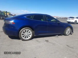 2017 Tesla Model S 100D with VIN 5YJSA1E25HF222360, listed as a Copart auction lot 56799165 with Not provided miles and Salvage title. Bid and sale history available at DreamBid. Image 3.