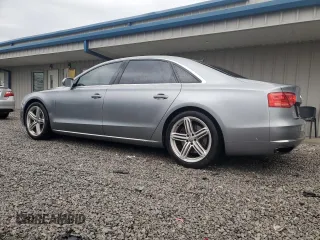 2013 Audi A8 L 4.0L with VIN WAUR2AFDXDN021378, listed as a Copart auction lot 50455095 with 110,722 mi miles and Salvage Title. Bid and sale history available at carsss.com. Image 2.