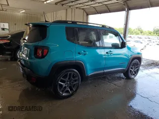 2021 Jeep Renegade Latitude z VIN ZACNJCBB7MPM57579, wystawiony jako Copart lot #59979555 z przebiegiem 49 272 mil mil oraz Szkoda całkowita • Salvage title. Historia ofert i sprzedaży dostępna na DreamBid. Obrazek 3.