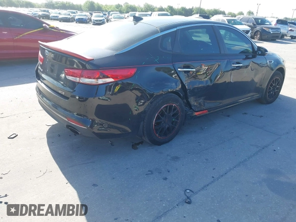 2018 Kia Optima LX with VIN 5XXGT4L33JG195305, listed as a IAAI auction lot 41943348 with 174,458 mi miles. Bid and sale history available at carsss.com. Image 4.
