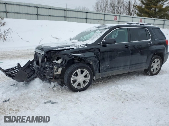 2017 GMC Terrain SLE with VIN 2GKALNEK7H6338876, listed as a Copart auction lot 45850835 with 98,304 mi miles and Salvage Title. Bid and sale history available at carsss.com. Image 1.