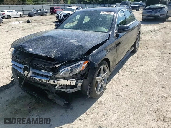 2016 Mercedes-Benz C 300 Luxury with VIN WDDWF4KB8GR167040, listed as a Copart auction lot 58181125 with 42,429 mi miles and Salvage title. Bid and sale history available at DreamBid. Image 13.