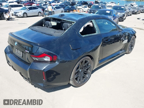 2024 BMW M2 with VIN 3MF13DM03R8E32448, listed as a IAAI auction lot 41849327 with 4,856 mi miles. Bid and sale history available at carsss.com. Image 4.