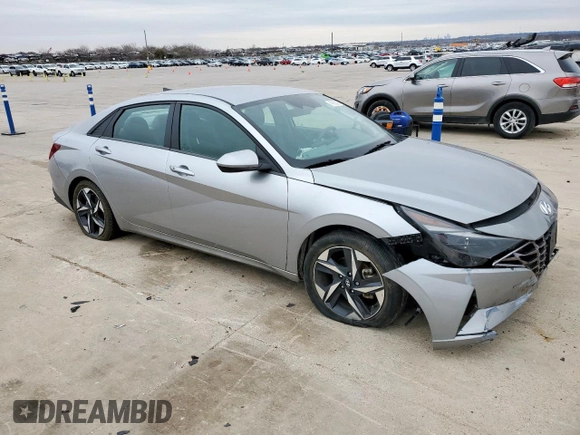 2023 Hyundai Elantra SEL with VIN 5NPLS4AG1PH119733, listed as a Copart auction lot 45302185 with 28,438 mi miles and Salvage Title. Bid and sale history available at DreamBid. Image 4.
