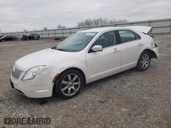 2010 Mercury Milan Premier z VIN 3MEHM0JAXAR655099, wystawiony jako Copart lot #51389705 z przebiegiem Nie podano mil oraz Szkoda całkowita • Salvage title. Historia ofert i sprzedaży dostępna na DreamBid. Obrazek 1.