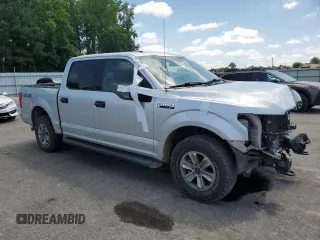 2018 Ford F-150 XL with VIN 1FTEW1E53JKC57304, listed as a Copart auction lot 57168915 with 118,498 mi miles and Salvage title. Bid and sale history available at DreamBid. Image 4.