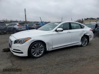 2016 Hyundai Genesis 3.8L with VIN KMHGN4JE5GU137919, listed as a Copart auction lot 49777735 with 51,643 mi miles and Salvage Title. Bid and sale history available at carsss.com. Image 1.