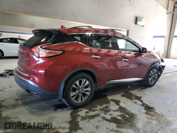 2018 Nissan Murano Platinum with VIN 5N1AZ2MGXJN169617, listed as a Copart auction lot 43350135 with 104,899 mi miles and Salvage Title. Bid and sale history available at carsss.com. Image 3.