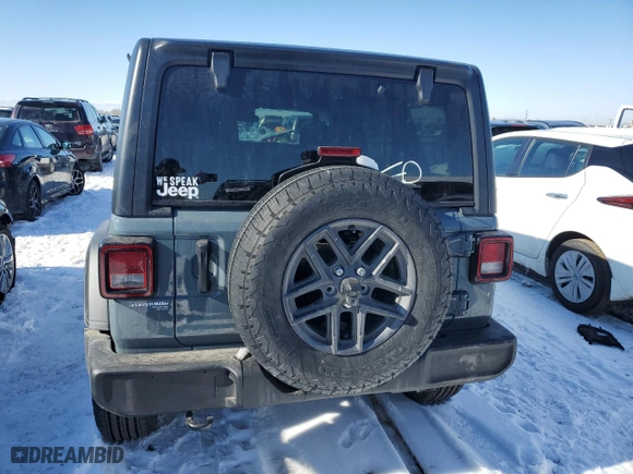 2024 Jeep Wrangler Sport with VIN 1C4PJXDG5RW315947, listed as a Copart auction lot 42799845 with 2,266 mi miles and Salvage Title. Bid and sale history available at carsss.com. Image 6.