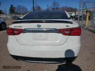 2017 Nissan Maxima SV with VIN 1N4AA6AP2HC434274, listed as a Copart auction lot 48554065 with 109,394 mi miles and Salvage Title. Bid and sale history available at carsss.com. Image 6.
