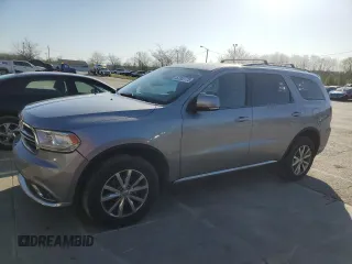 2015 Dodge Durango Limited with VIN 1C4RDJDG1FC892078, listed as a Copart auction lot 52322775 with 122,372 mi miles and Salvage title. Bid and sale history available at DreamBid. Image 1.