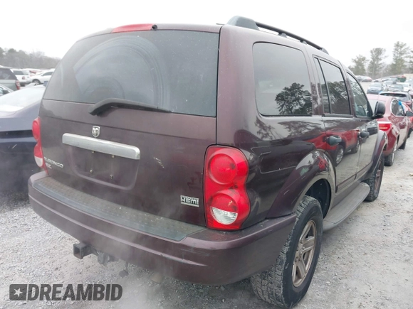 2005 Dodge Durango SLT with VIN 1D4HB48D25F576739, listed as a IAAI auction lot 41625445 with 316,365 mi miles and . Bid and sale history available at DreamBid. Image 4.