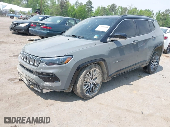 2022 Jeep Compass High Altitude with VIN 3C4NJDCB4NT158729, listed as a IAAI auction lot 42095683 with 53,874 mi miles and . Bid and sale history available at DreamBid. Image 17.