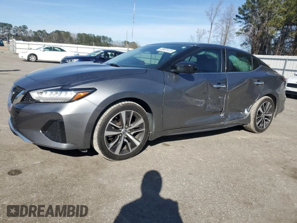 2020 Nissan Maxima S with VIN 1N4AA6BV9LC384558, listed as a Copart auction lot 45651415 with 44,664 mi miles and Salvage title. Bid and sale history available at DreamBid. Image 1.
