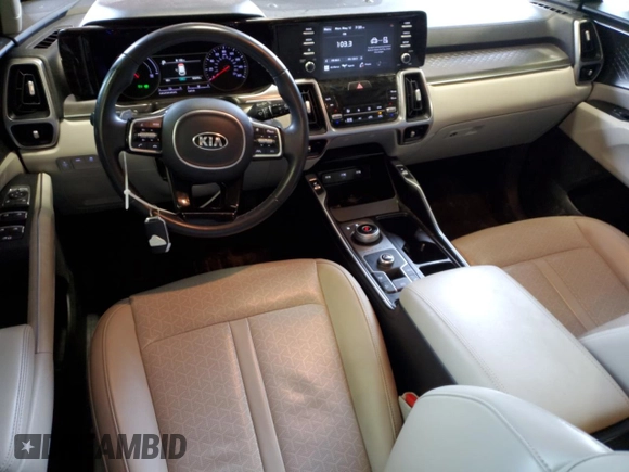 2021 Kia Sorento S with VIN KNDRG4LG5M5036892, listed as a Copart auction lot 56158675 with 90,849 mi miles and Salvage title. Bid and sale history available at DreamBid. Image 8.