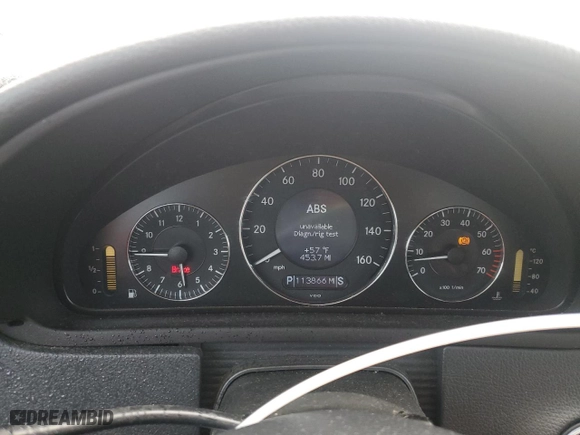 2005 Mercedes-Benz CLK-Class 5.0L with VIN WDBTJ75J05F138614, listed as a Copart auction lot 44733355 with 113,866 mi miles and Salvage Title. Bid and sale history available at carsss.com. Image 9.