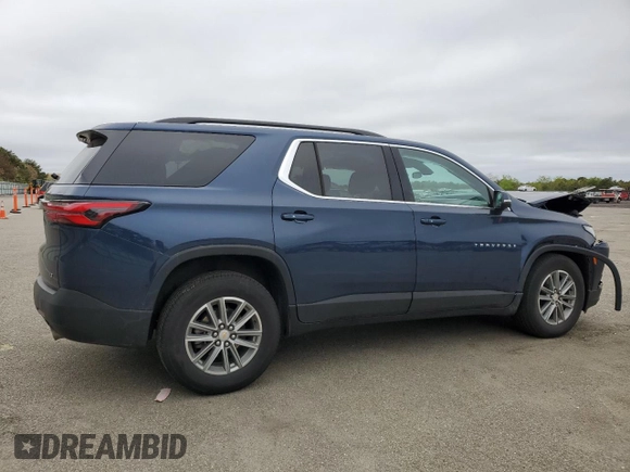 2023 Chevrolet Traverse LT Leather with VIN 1GNEVHKW1PJ171195, listed as a Copart auction lot 54646634 with 21,222 mi miles. Bid and sale history available at carsss.com. Image 3.