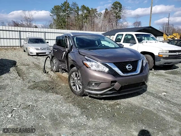 2015 Nissan Murano SL with VIN 5N1AZ2MG8FN234889, listed as a Copart auction lot 46158075 with 55,020 mi miles and Salvage Title. Bid and sale history available at carsss.com. Image 12.