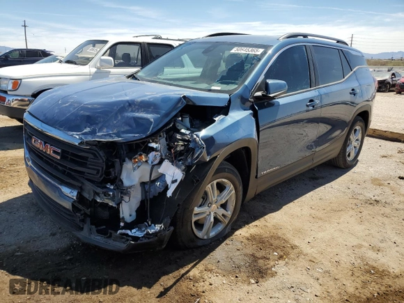 2024 GMC Terrain SLE with VIN 3GKALMEG5RL120387, listed as a Copart auction lot 50645365 with 5,059 mi miles and Salvage Title. Bid and sale history available at carsss.com. Image 1.