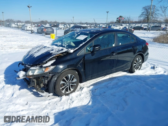 2015 Honda Civic EX z VIN 19XFB2F80FE010721, wystawiony jako IAAI lot #41276439 z przebiegiem 108 722 mil mil oraz . Historia ofert i sprzedaży dostępna na DreamBid. Obrazek 2.