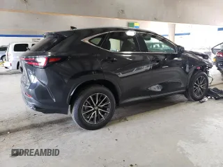 2025 Lexus NX 350 with VIN 2T2AGCEZ9SC063952, listed as a Copart auction lot 74390434 with 1,483 mi miles and Salvage title. Bid and sale history available at DreamBid. Image 3.