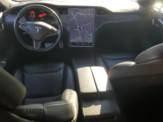 2019 Tesla Model S 100D with VIN 5YJSA1E49KF300356, listed as a Copart auction lot 43312715 with 81,915 mi miles and Salvage title. Bid and sale history available at DreamBid. Image 8.
