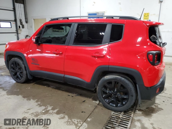 2018 Jeep Renegade Latitude z VIN ZACCJABHXJPH33316, wystawiony jako Copart lot #57911455 z przebiegiem 79 597 mil mil oraz Czysty tytuł • Clean title. Historia ofert i sprzedaży dostępna na DreamBid. Obrazek 2.