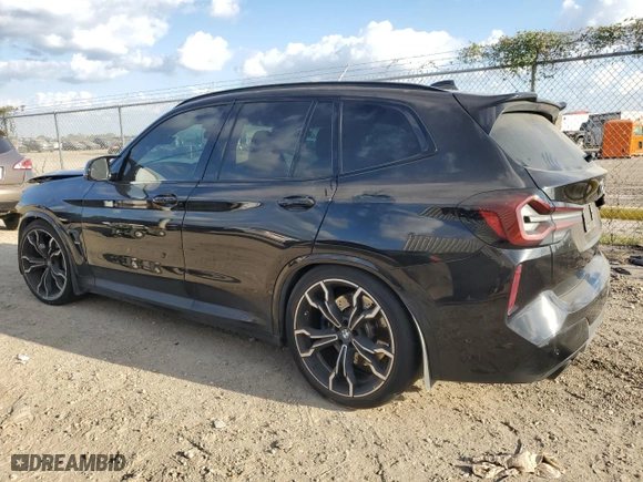 2022 BMW X3 M with VIN 5YM13EC01N9J13955, listed as a Copart auction lot 82231734 with NaN miles and Salvage Title. Bid and sale history available at carsss.com. Image 2.