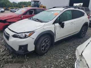 2018 Subaru Crosstrek Premium with VIN JF2GTADC2JH215903, listed as a Copart auction lot 58703165 with 90,602 mi miles and Salvage title. Bid and sale history available at DreamBid. Image 1.
