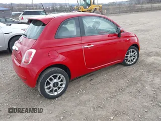 2013 FIAT 500 Pop with VIN 3C3CFFAR0DT608447, listed as a IAAI auction lot 41887919 with 72,691 mi miles. Bid and sale history available at carsss.com. Image 4.