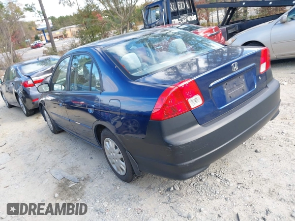2004 Honda Civic LX with VIN 2HGES15564H516764, listed as a IAAI auction lot 40933100 with 107,000 mi miles. Bid and sale history available at carsss.com. Image 3.