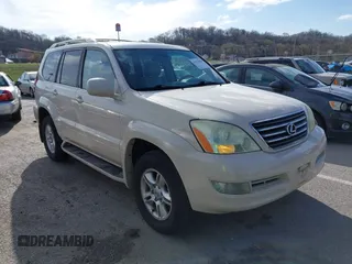 2003 Lexus GX with VIN JTJBT20X630009974, listed as a IAAI auction lot 41839404 with 196,520 mi miles. Bid and sale history available at carsss.com. Image 1.