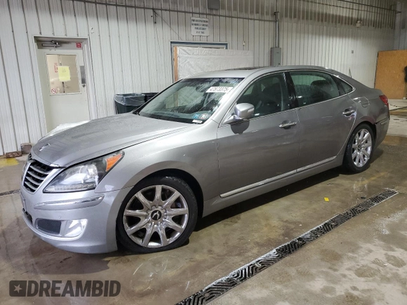 2012 Hyundai Equus Signature with VIN KMHGH4JH5CU051666, listed as a Copart auction lot 47873375 with 145,333 mi miles and Salvage Title. Bid and sale history available at DreamBid. Image 1.