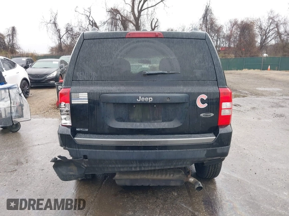 2017 Jeep Patriot Sport with VIN 1C4NJPBA1HD208653, listed as a IAAI auction lot 41864826 with 77,196 mi miles. Bid and sale history available at carsss.com. Image 16.