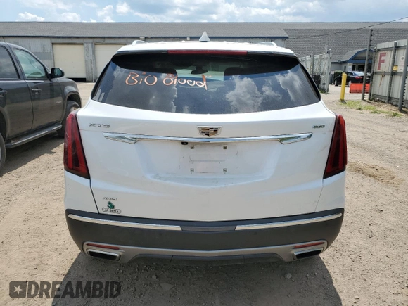 2020 Cadillac XT5 Premium Luxury AWD with VIN 1GYKNDRSXLZ236798, listed as a Copart auction lot 62731505 with Not provided miles and Clean title. Bid and sale history available at DreamBid. Image 6.