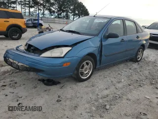 2001 Ford Focus LX with VIN 1FAHP33P01W332260, listed as a Copart auction lot 83221654 with 104,028 mi miles and Salvage Title. Bid and sale history available at carsss.com. Image 1.