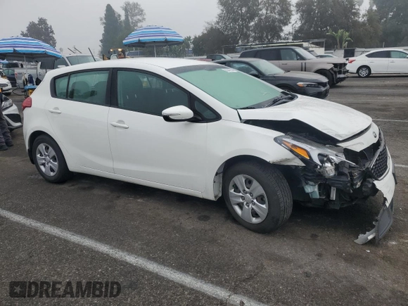 2018 Kia Forte5 LX with VIN KNAFK5A85J5773795, listed as a Copart auction lot 83042954 with 56,267 mi miles and Salvage Title. Bid and sale history available at carsss.com. Image 4.