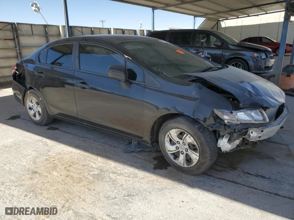 2015 Honda Civic Sedan LX with VIN 2HGFB2F58FH564634, listed as a Copart auction lot 50251455 with 116,901 mi miles and Salvage Title. Bid and sale history available at carsss.com. Image 4.