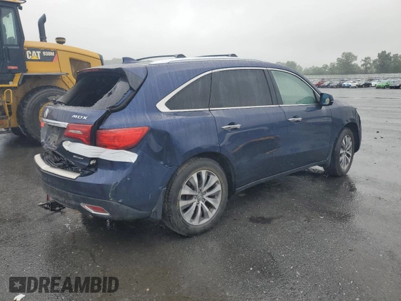 2015 Acura MDX Technology with VIN 5FRYD4H43FB002890, listed as a Copart auction lot 60710895 with 148,598 mi miles and Salvage title. Bid and sale history available at DreamBid. Image 3.
