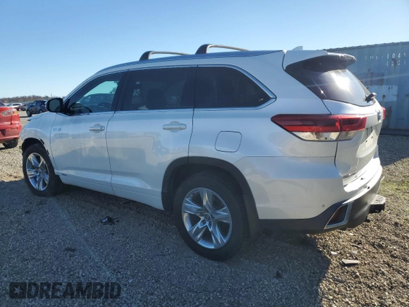 2018 Toyota Highlander Hybrid Limited with VIN 5TDDGRFH4JS040269, listed as a Copart auction lot 87515435 with 67,170 mi miles and Salvage title. Bid and sale history available at DreamBid. Image 2.