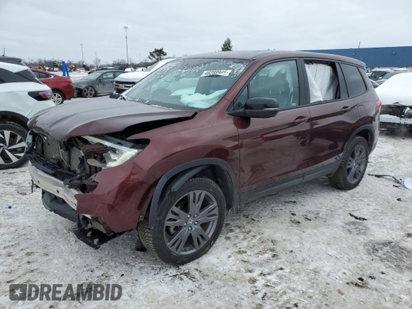 2019 Honda Passport EX-L with VIN 5FNYF8H52KB013403, listed as a Copart auction lot 46288945 with 50,848 mi miles and Clean title. Bid and sale history available at DreamBid. Image 1.
