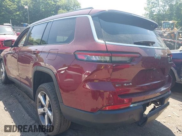 2021 Jeep Grand Cherokee Limited with VIN 1C4RJKBG0M8173017, listed as a IAAI auction lot 42496503 with 41,840 mi miles and . Bid and sale history available at DreamBid. Image 3.