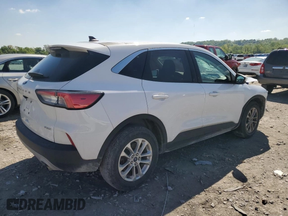 2021 Ford Escape SE with VIN 1FMCU9G65MUB22850, listed as a Copart auction lot 55229035 with 65,453 mi miles and Salvage title. Bid and sale history available at DreamBid. Image 3.