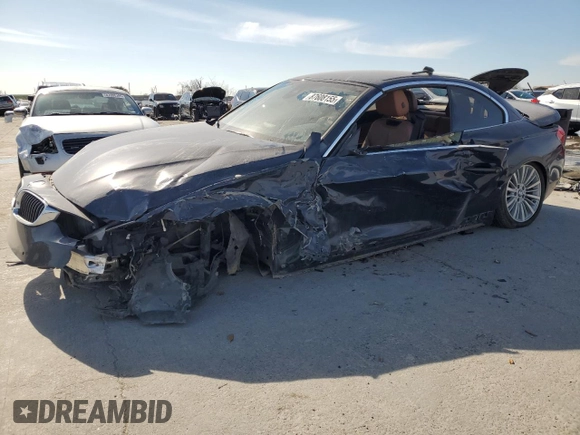 2015 BMW 4 Series 435i with VIN WBA3T3C57F5A40732, listed as a Copart auction lot 87608155 with Not Provided miles and Salvage Title. Bid and sale history available at carsss.com. Image 1.