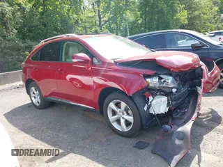 2010 Lexus RX 350 with VIN 2T2BK1BA9AC073675, listed as a IAAI auction lot 42618881 with 61,543 mi miles and . Bid and sale history available at DreamBid. Image 1.