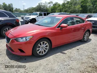 2016 Mazda 6 i Sport z VIN JM1GJ1U58G1406135, wystawiony jako Copart lot #59925405 z przebiegiem 110 703 mil mil oraz Szkoda całkowita • Salvage title. Historia ofert i sprzedaży dostępna na DreamBid. Obrazek 1.
