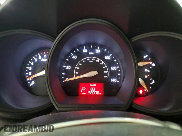 2014 Kia Rio LX with VIN KNADM4A33E6417068, listed as a Copart auction lot 54787885 with 98,078 mi miles and Salvage Title. Bid and sale history available at DreamBid. Image 9.