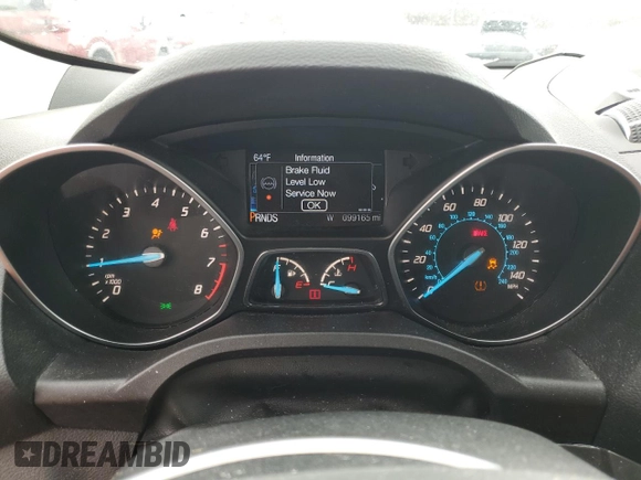 2016 Ford Escape Titanium with VIN 1FMCU0JX8GUA19696, listed as a Copart auction lot 46294145 with 99,165 mi miles and Salvage Title. Bid and sale history available at carsss.com. Image 9.